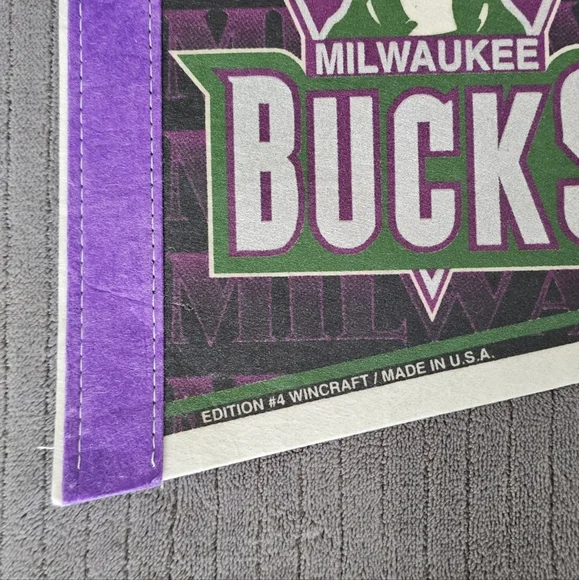 Wincraft Milwaukee Bucks NBA Pennant Flag - Picture 4 of 6